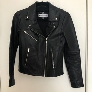 reformation veda leather jacket